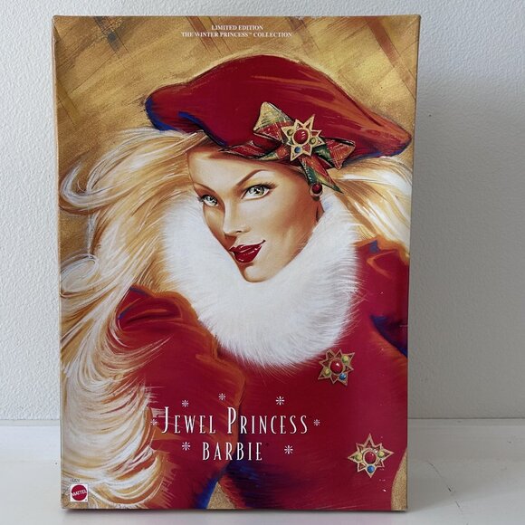 Mattel 1996 Vintage Jewel Princess Barbie in Original Box - Picture 2 of 3